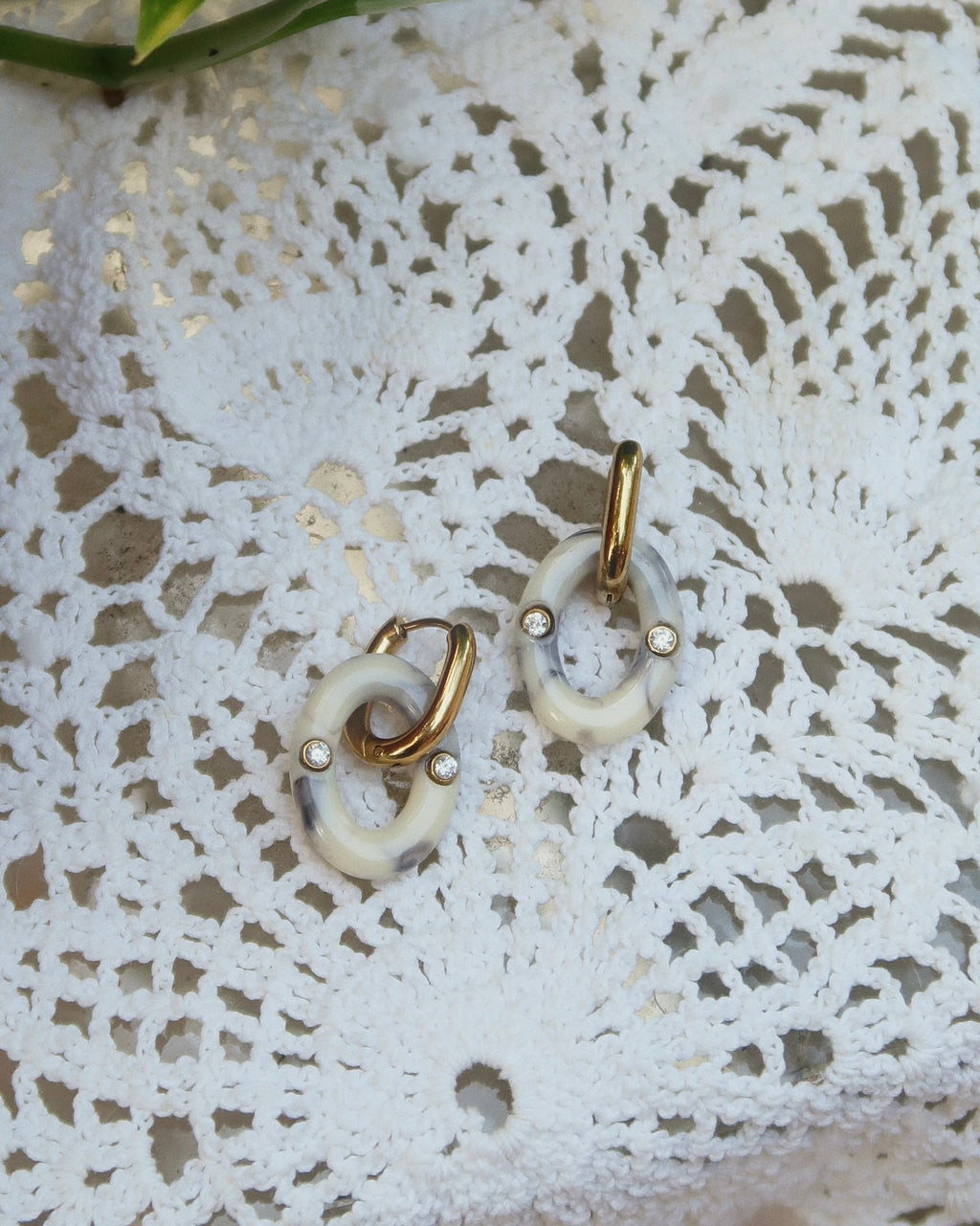 Camille Link Earring : Hypoallergenic and Water Resistant