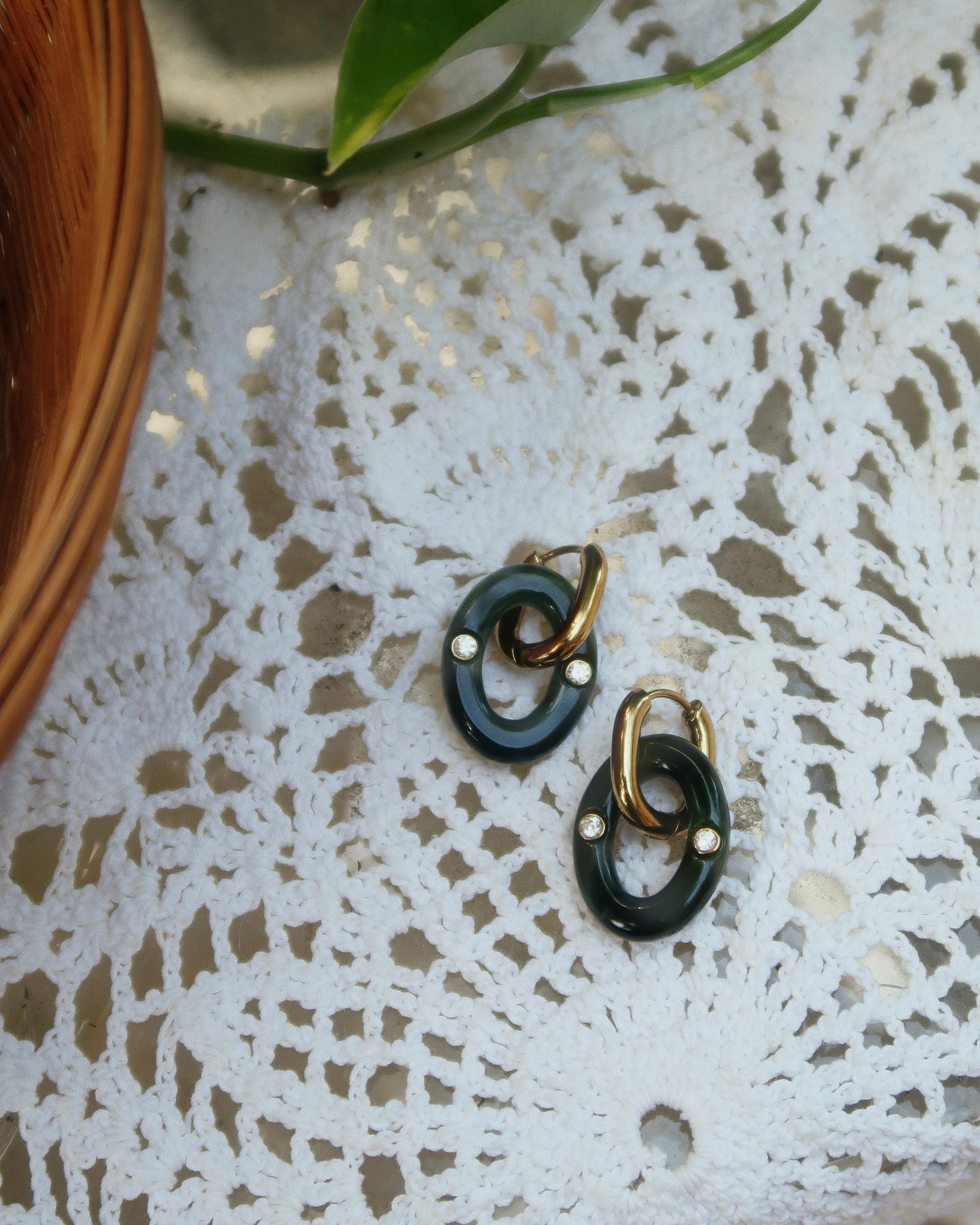 Camille Link Earring : Hypoallergenic and Water Resistant