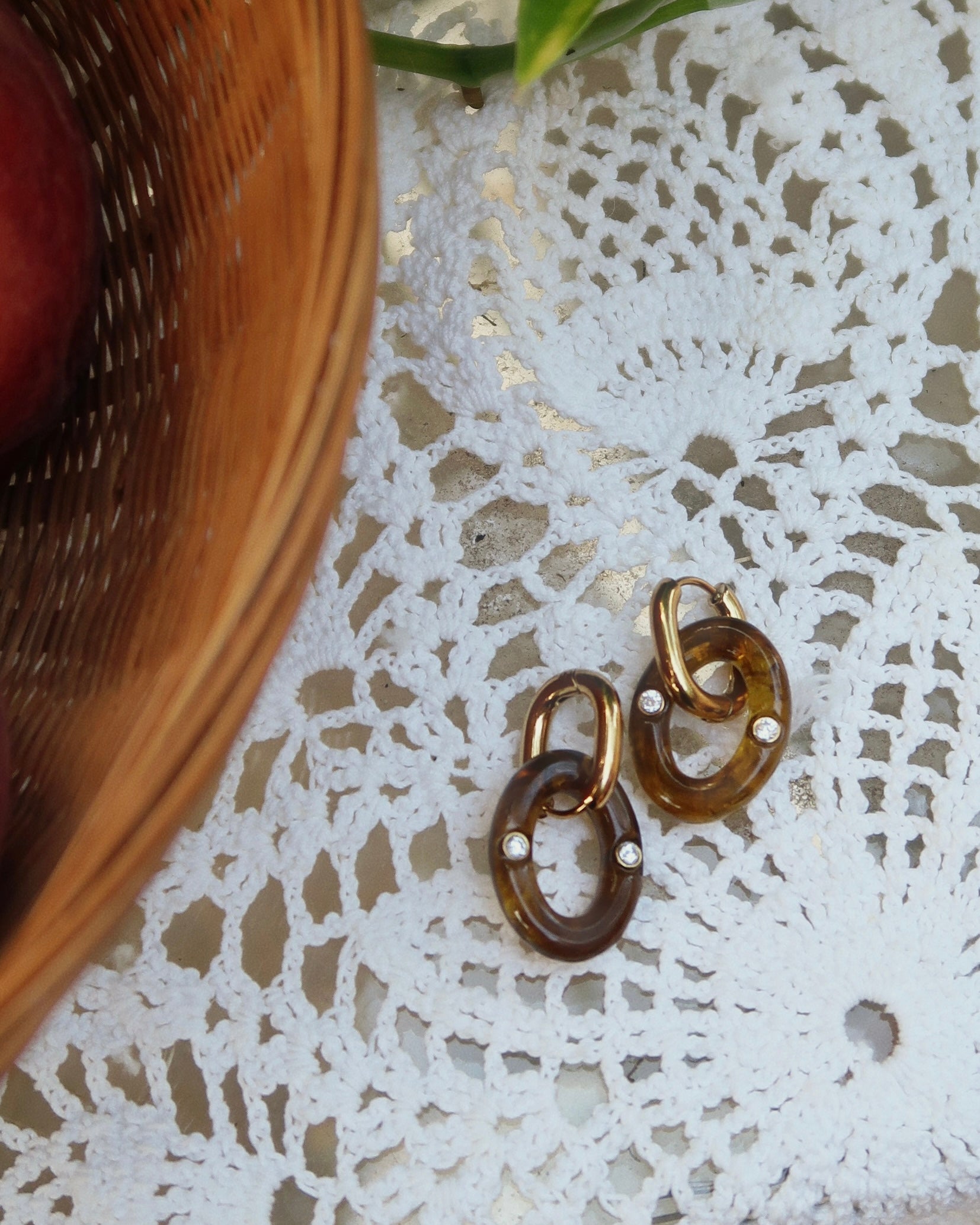Camille Link Earring : Hypoallergenic and Water Resistant