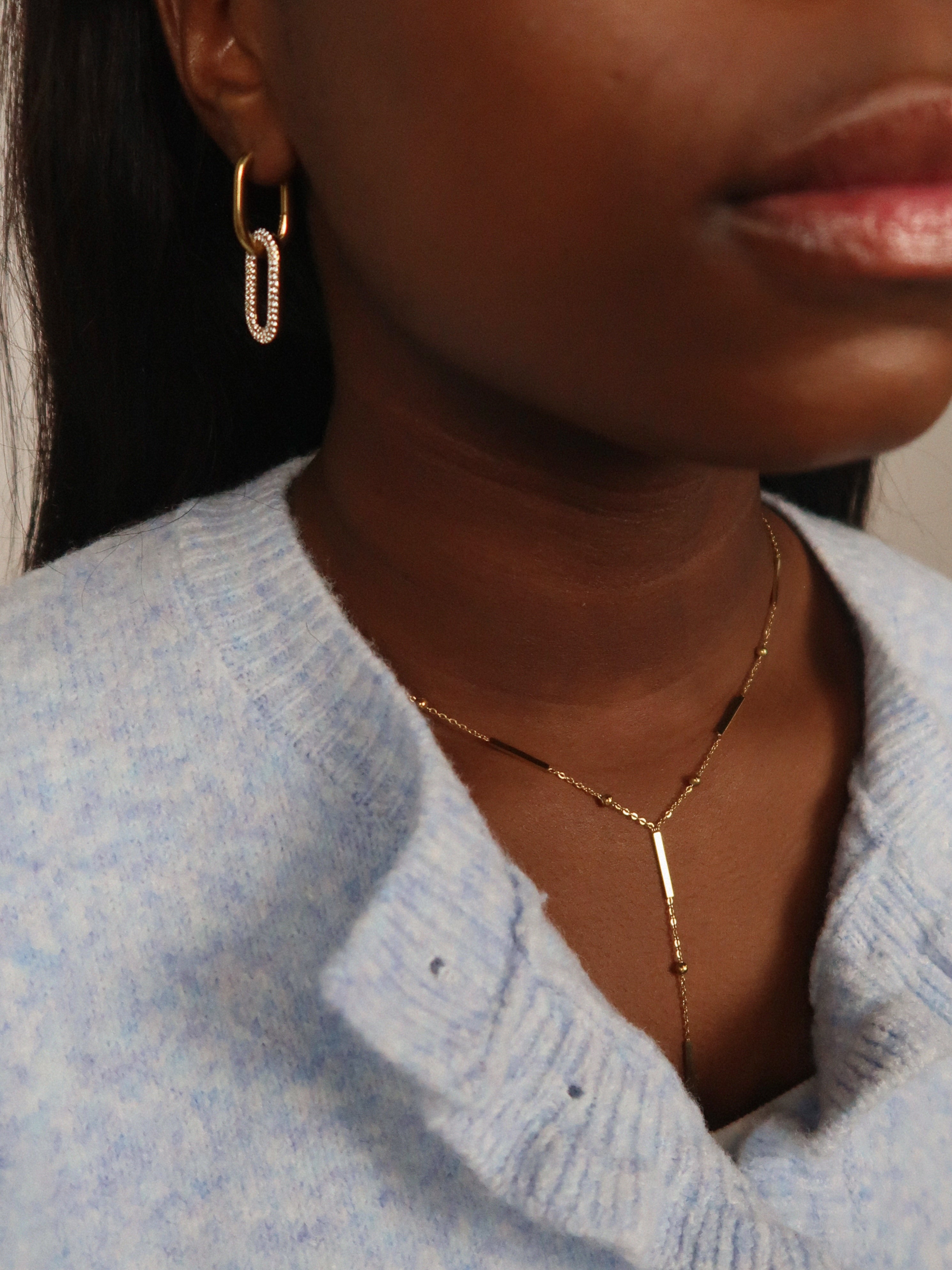Dainty Drop Necklace : Hypoallergenic and Water Resistant