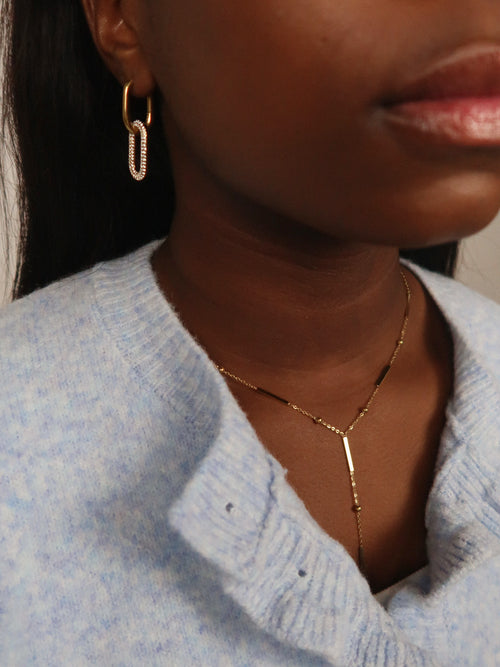 Dainty Drop Necklace : Hypoallergenic and Water Resistant