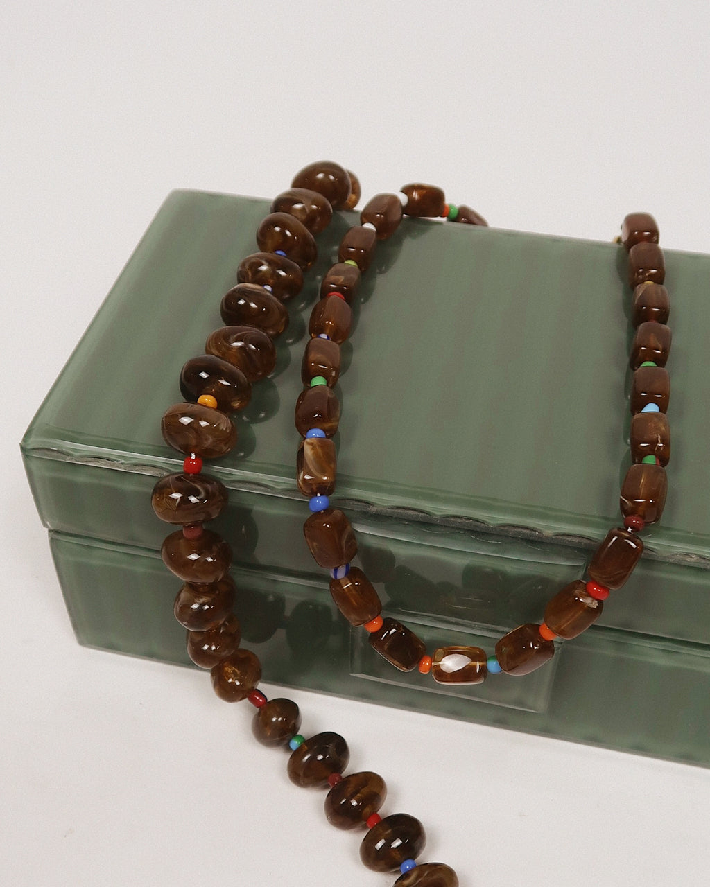 Karson Square Beaded Necklace : Hypoallergenic and Water Resistant