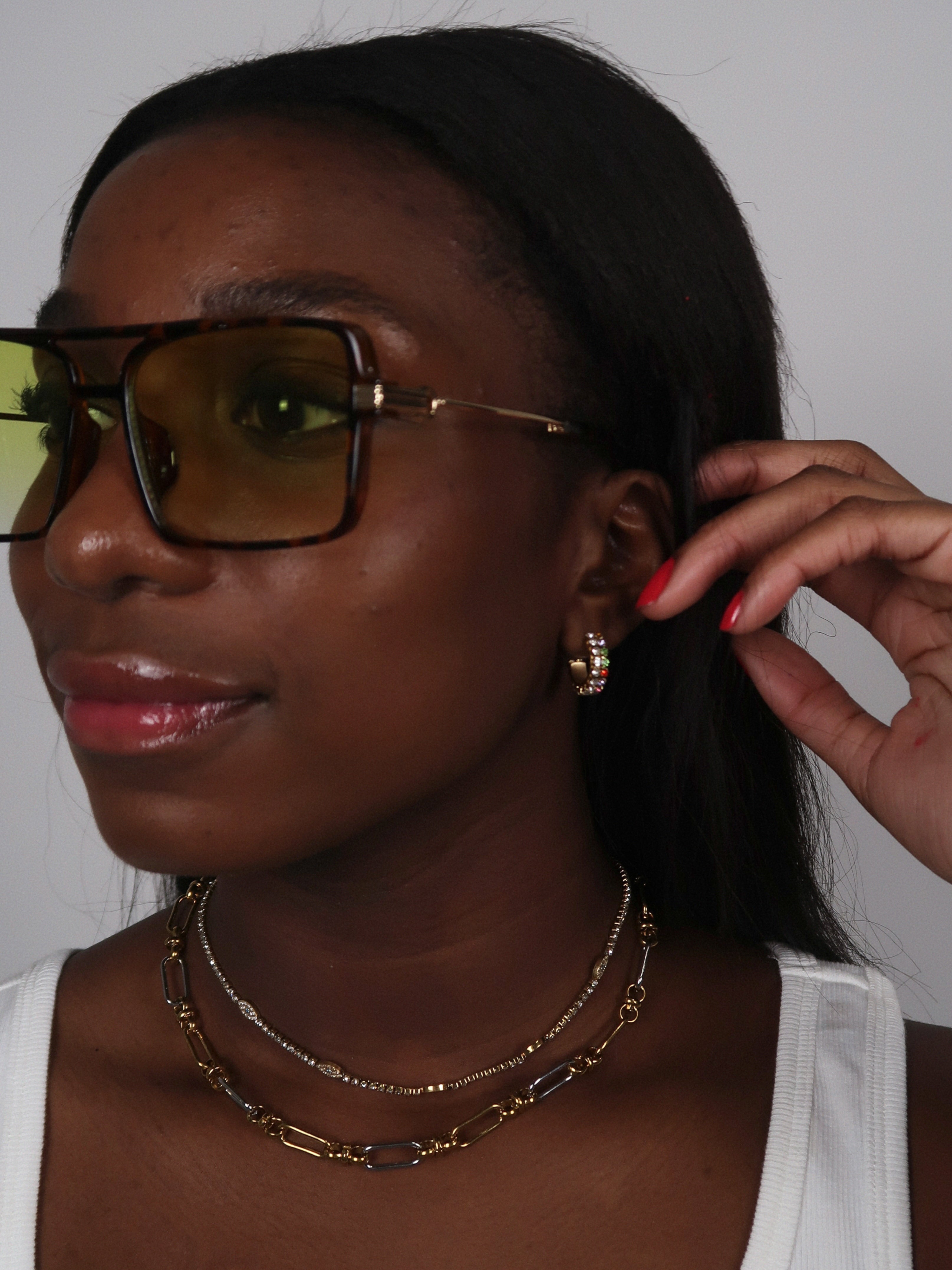 Greek Evil Eye Necklace : Hypoallergenic and Water Resistant