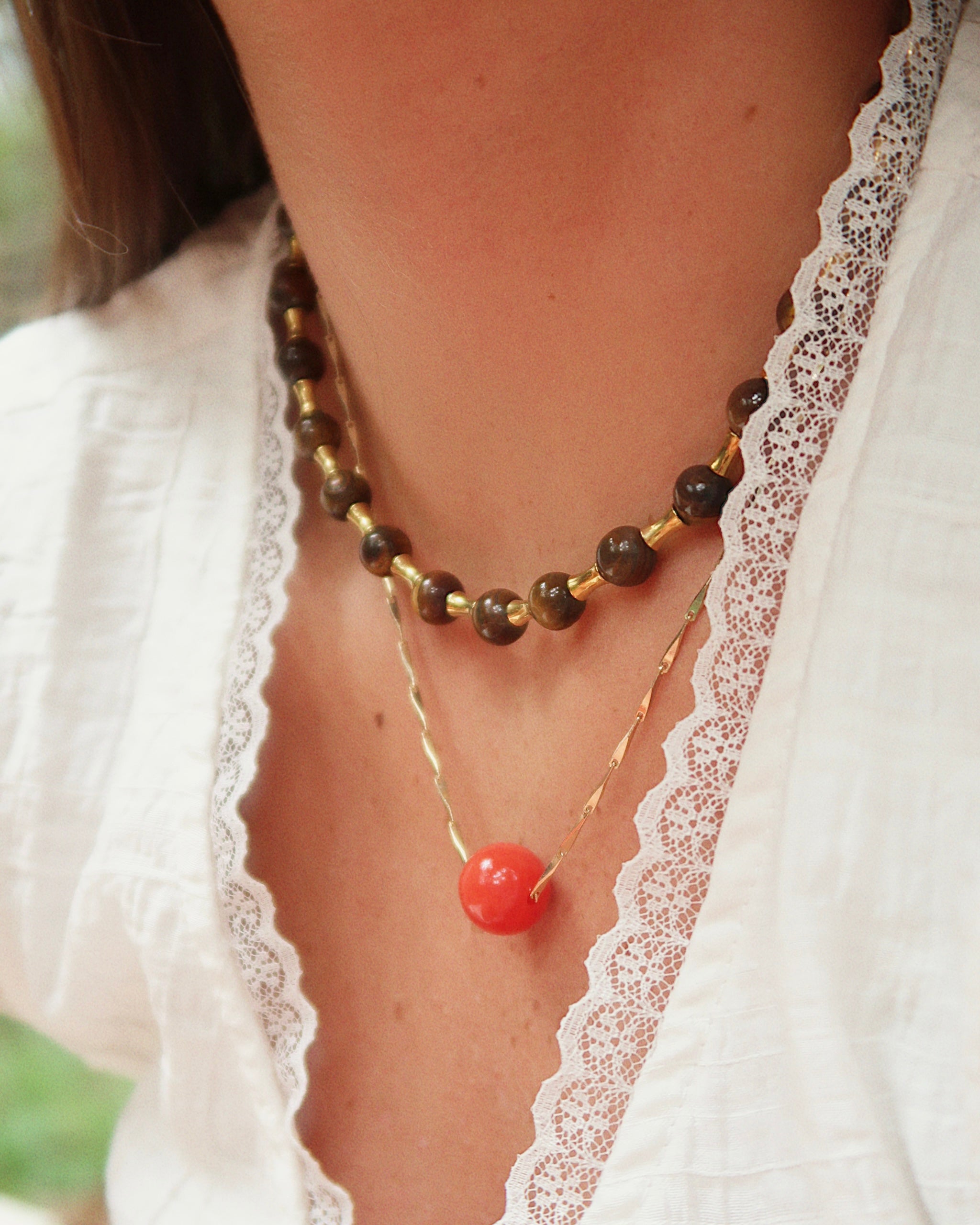 Bobby Necklace : Hypoallergenic and Water Resistant