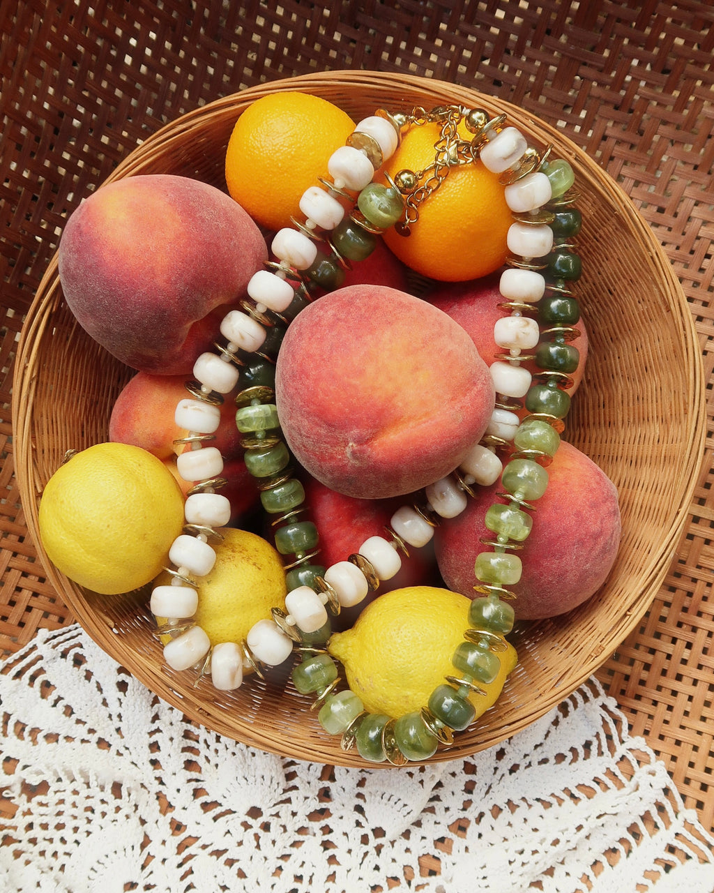 Caroline Beaded Necklace : Hypoallergenic and Water Resistant