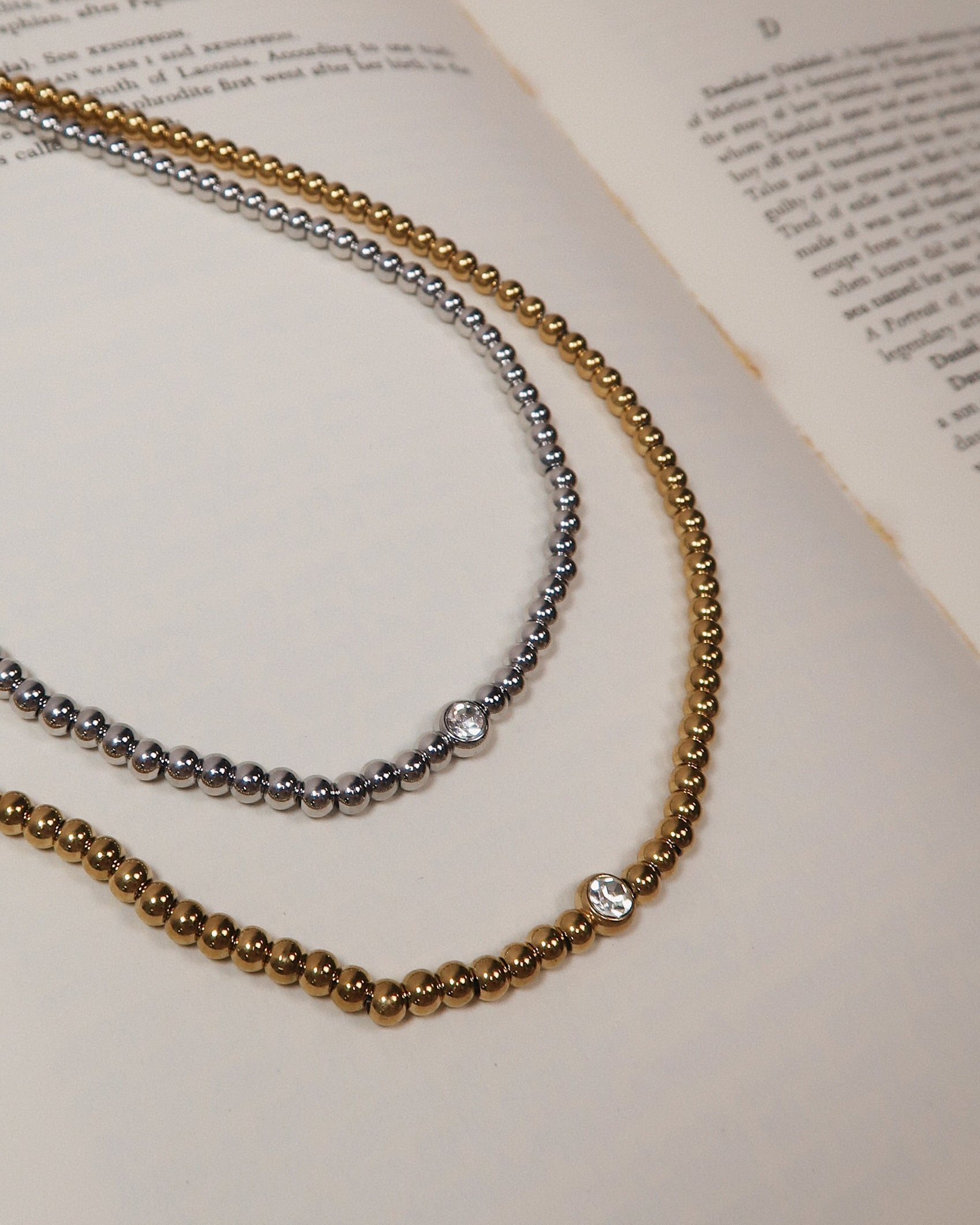 Olivia Beaded Necklace : Hypoallergenic and Water Resistant