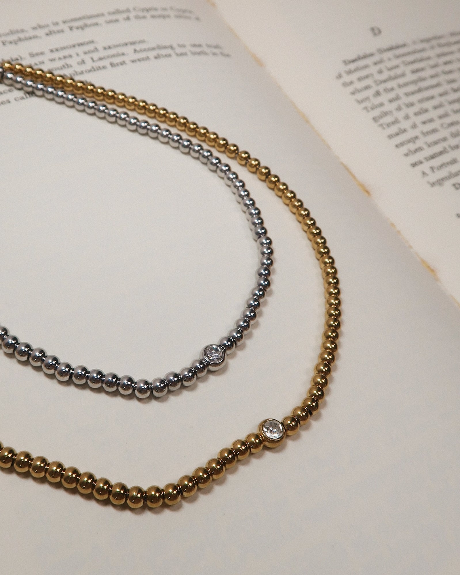 Olivia Beaded Necklace : Hypoallergenic and Water Resistant