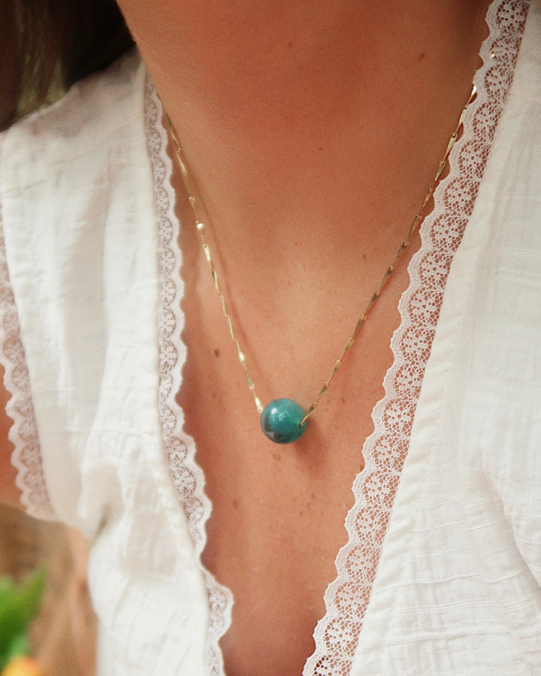 Bobby Necklace : Hypoallergenic and Water Resistant