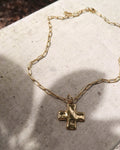 Magnolia Cross Necklace : Hypoallergenic and Water Resistant