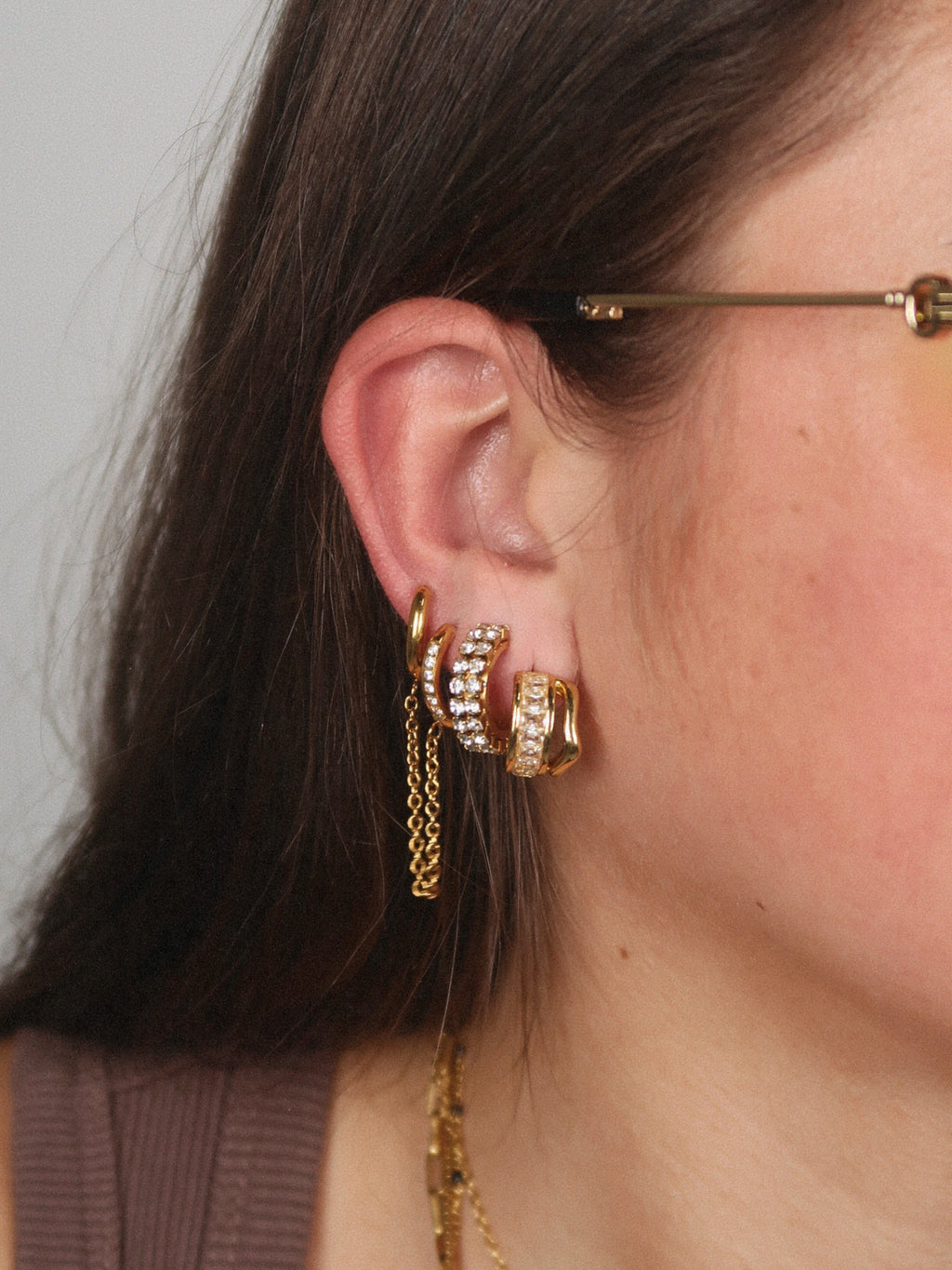 Double Dublin Chain Huggies : Hypoallergenic and Water Resistant