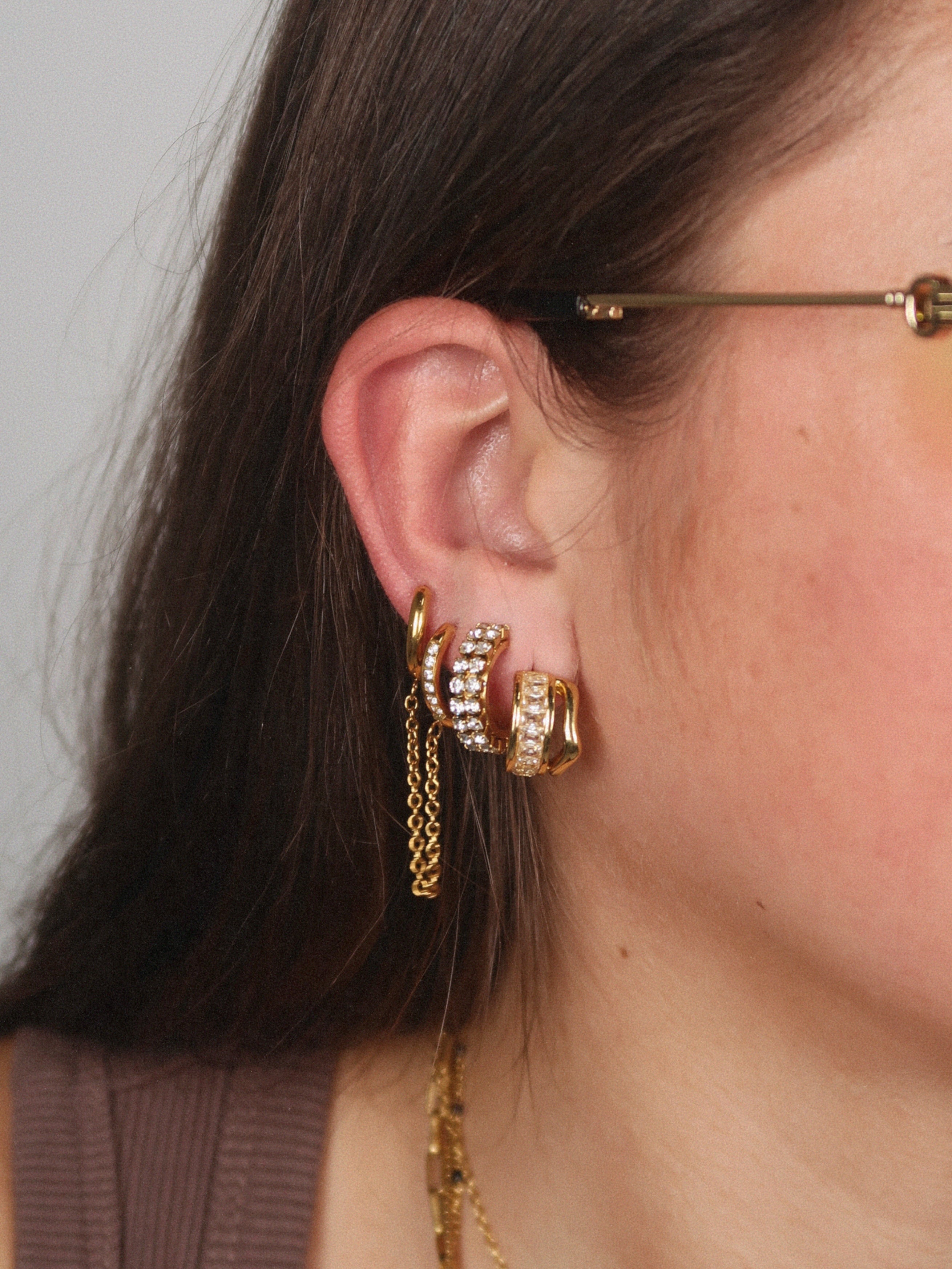 Double Dublin Chain Huggies : Hypoallergenic and Water Resistant