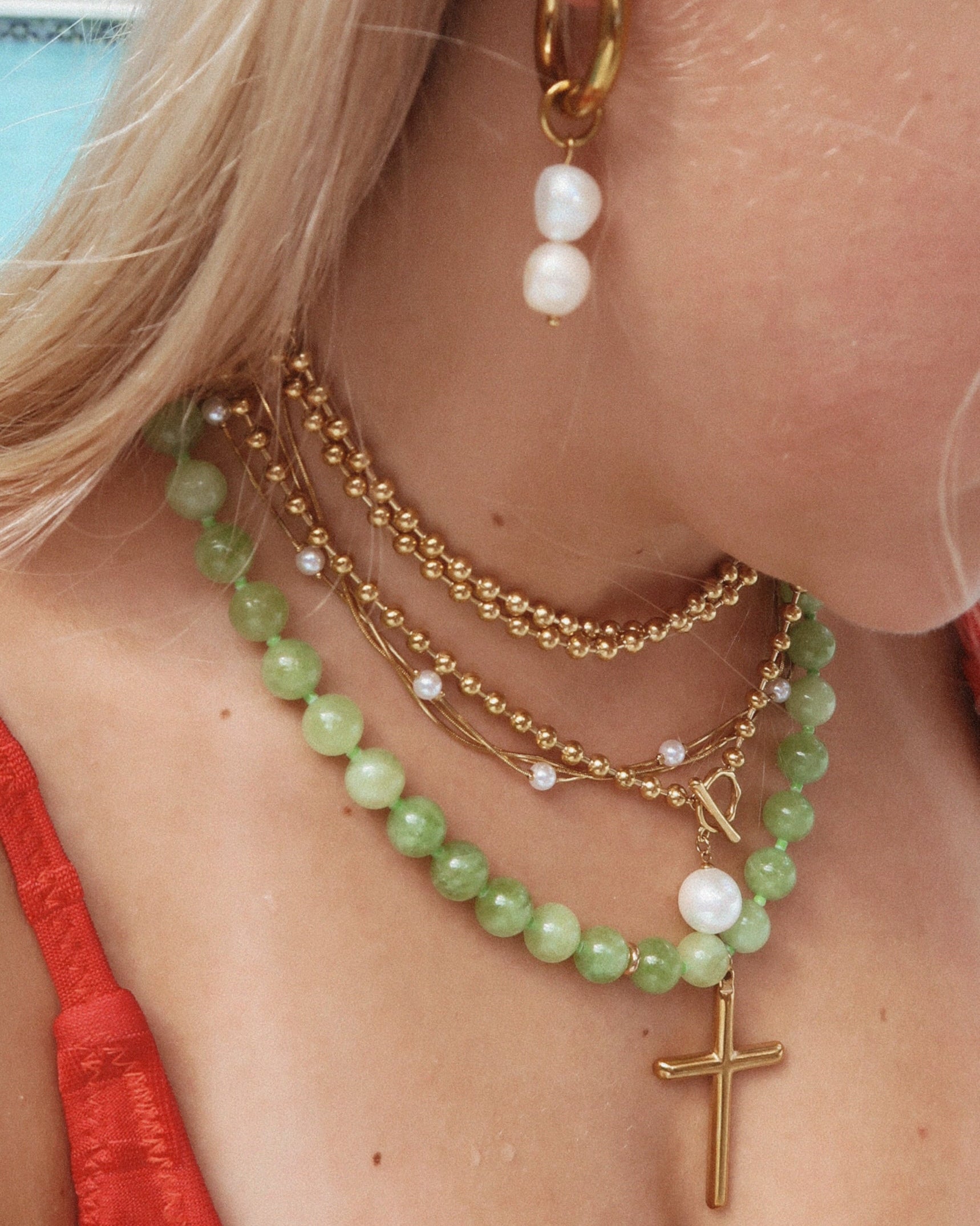 Maison Pearl Wrap Necklace : Hypoallergenic and Water Resistant