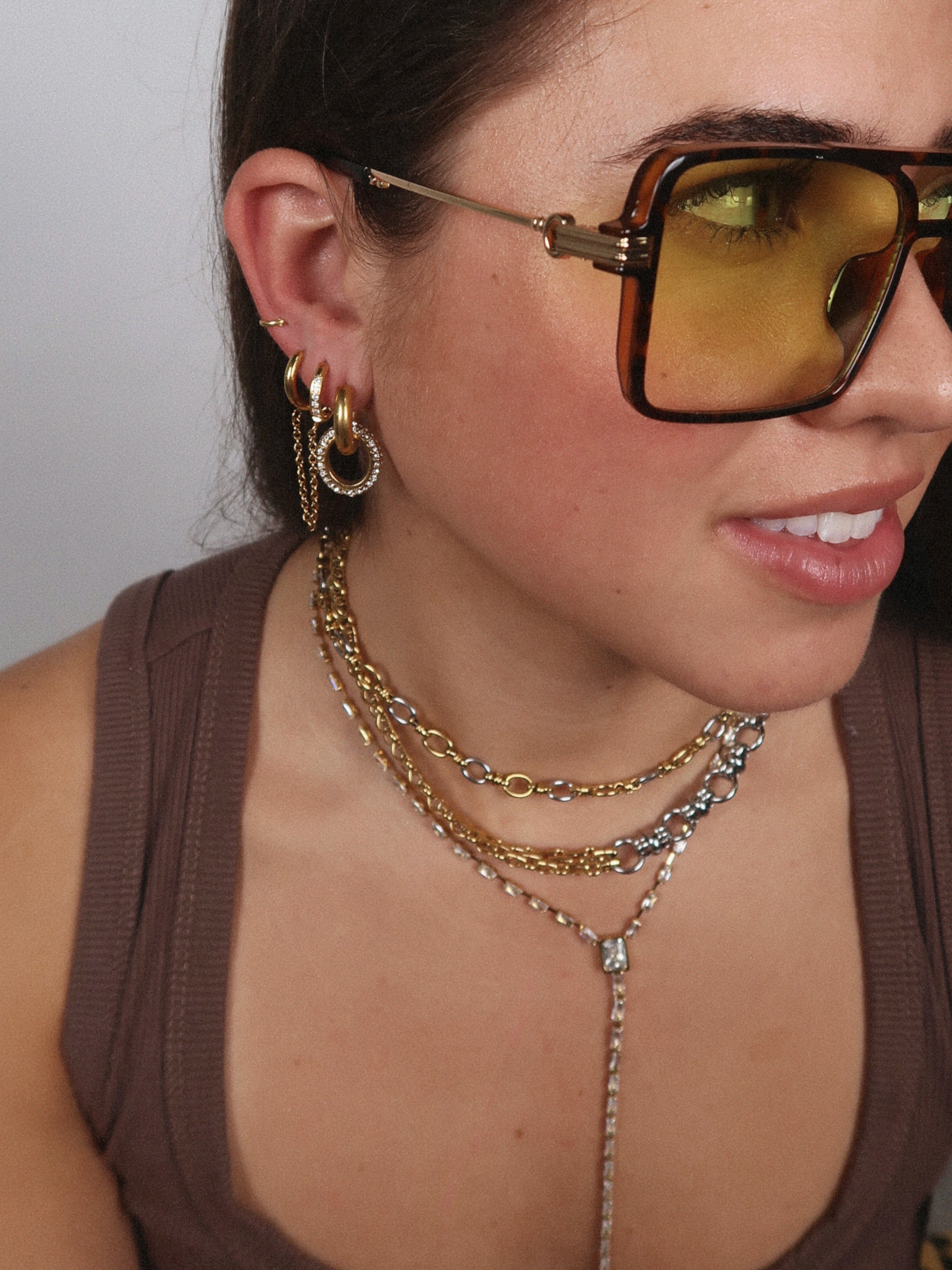 Stockyard Two Tone Chain Necklace : Hypoallergenic and Water Resistant