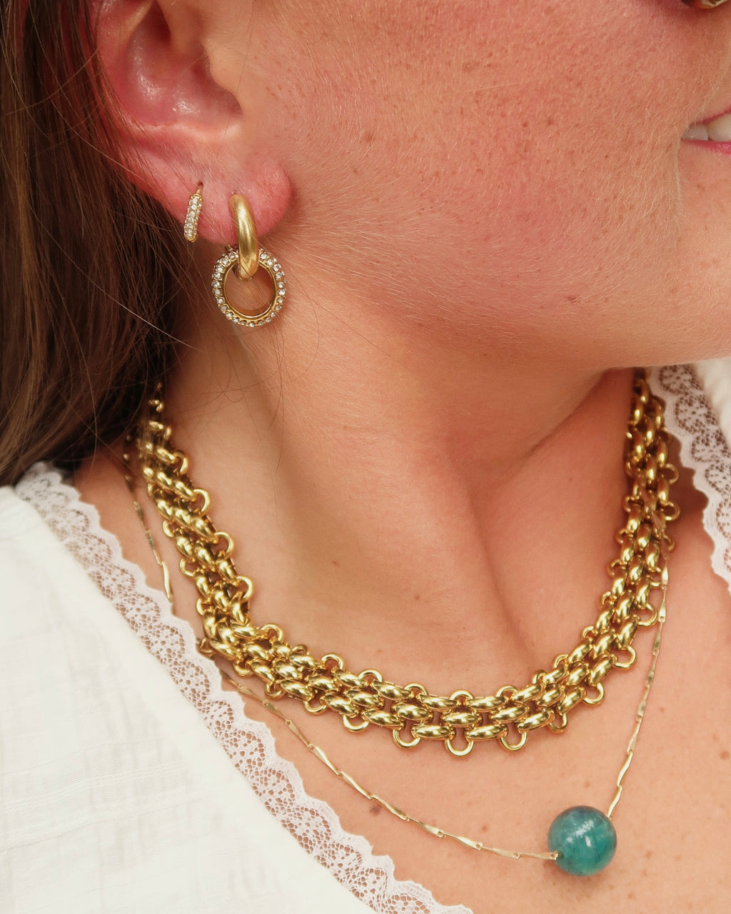 Bobby Necklace : Hypoallergenic and Water Resistant
