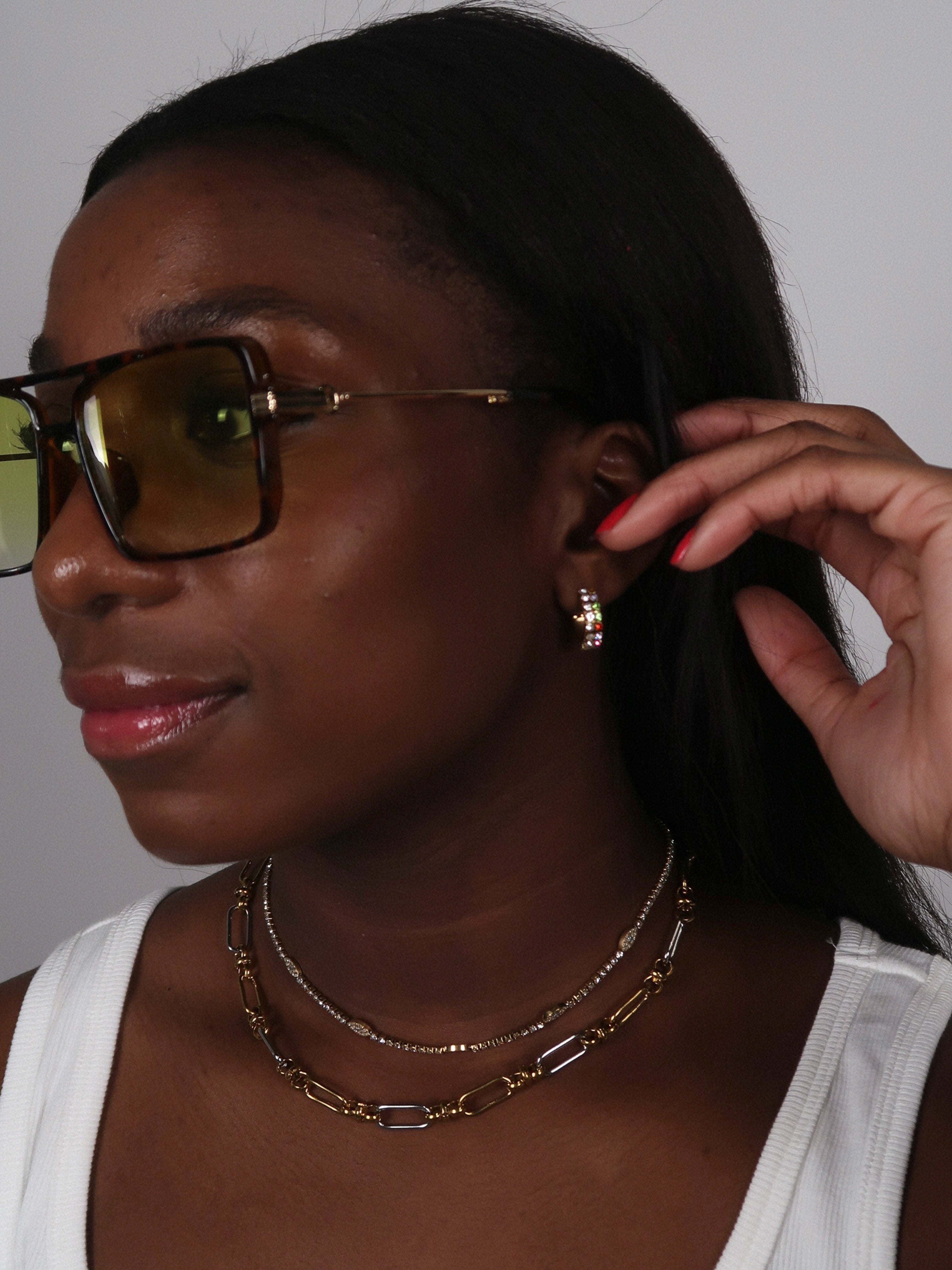 Greek Evil Eye Necklace : Hypoallergenic and Water Resistant